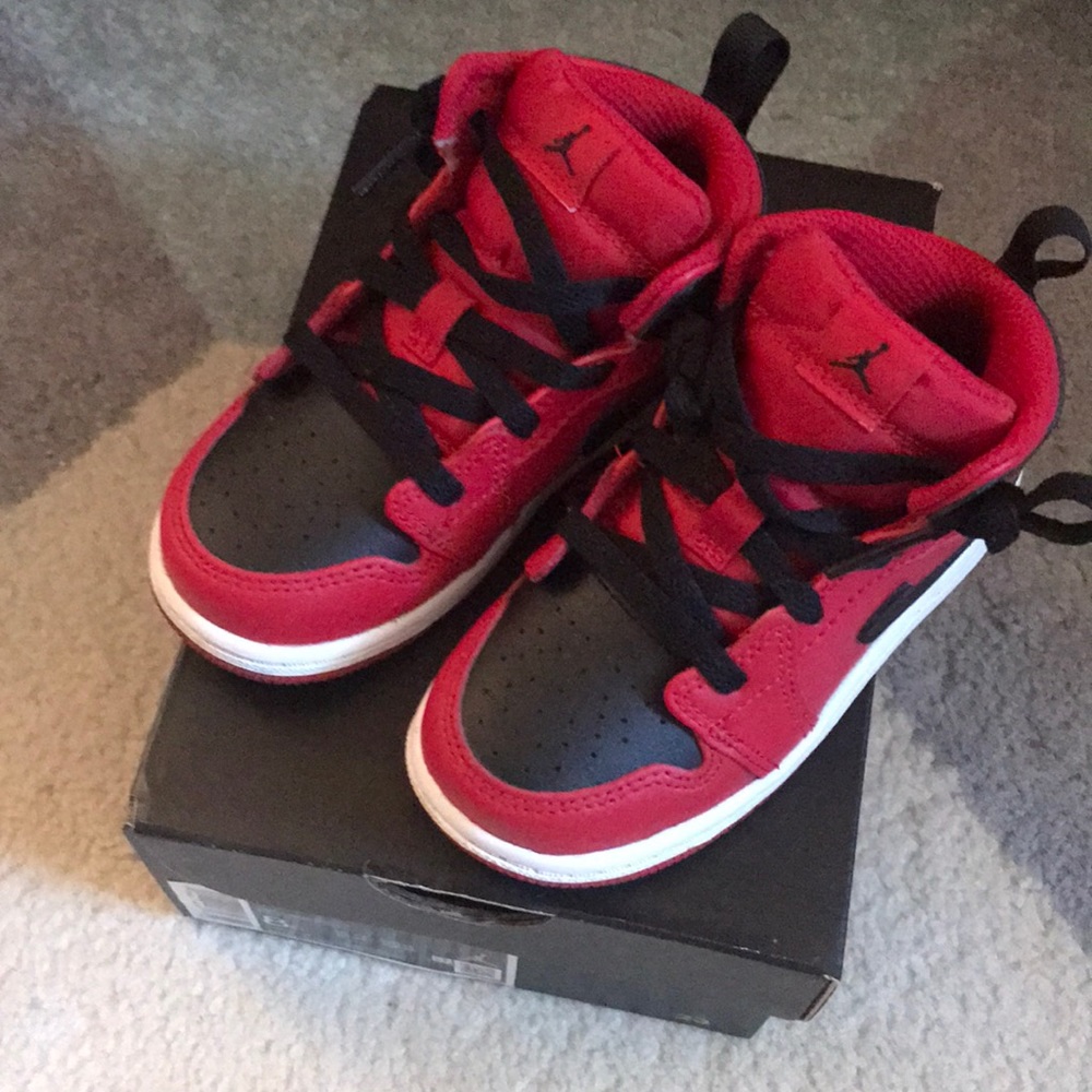 Nike Jordan 1 Mid Gym Red/Black size 8c